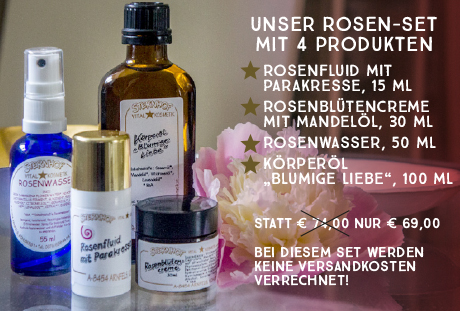 Rosen-Set mit 4 Produkten statt € 74,00 nur € 69,00